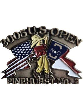 Enamel Lapel Pin 2005 U.S. Open Pinehurst No. 2 Collectible sports golf
